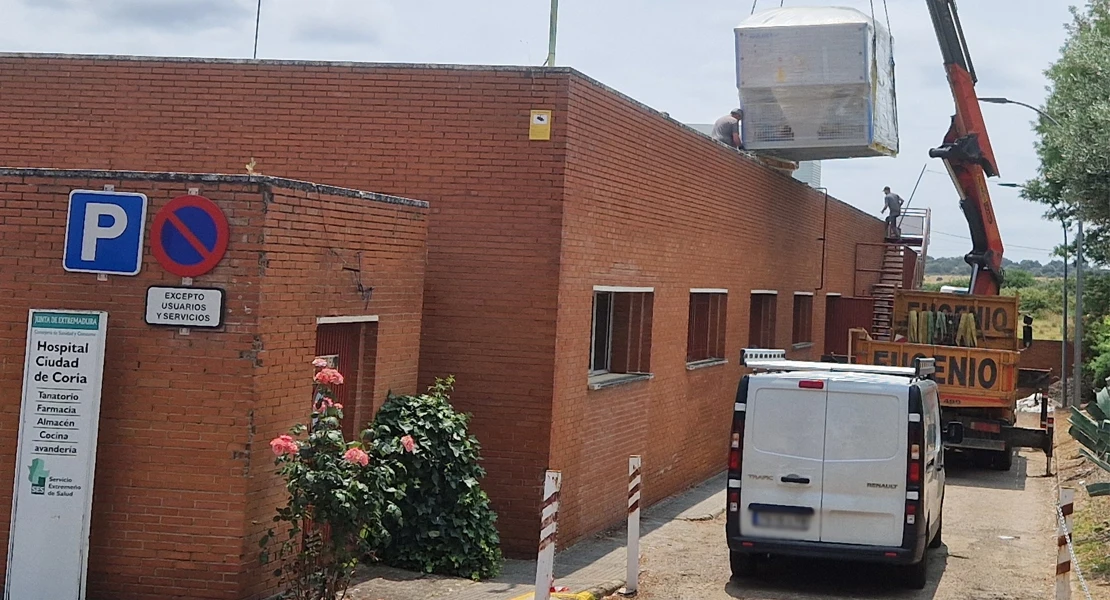 Cambian el sistema de climatización tras 40 años en el Hospital de Coria