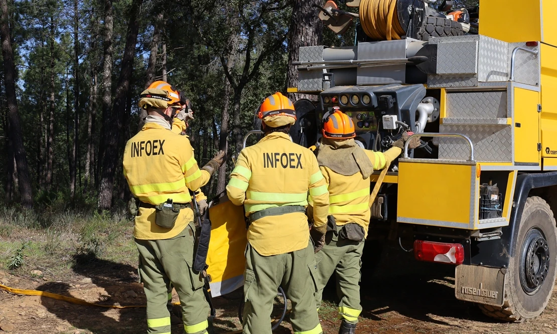 El INFOEX activa de nuevo el nivel 1 en un incendio forestal