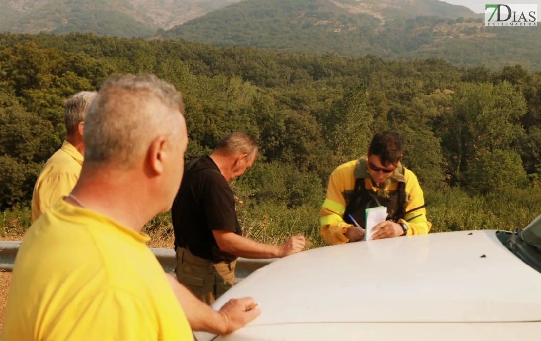 REPOR - Operativo y estado actual de la zona arrasada por el incendio desde Jerte