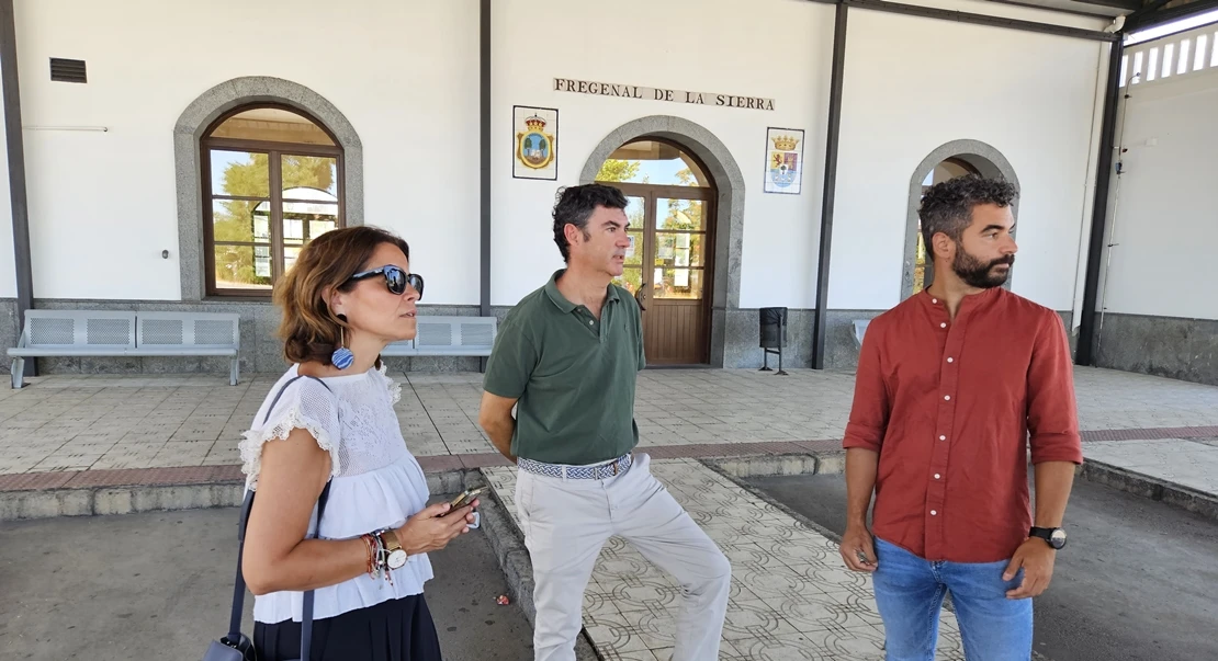 Obras para reabrir la estación de autobuses de Fregenal de la Sierra, cerrada desde 2020