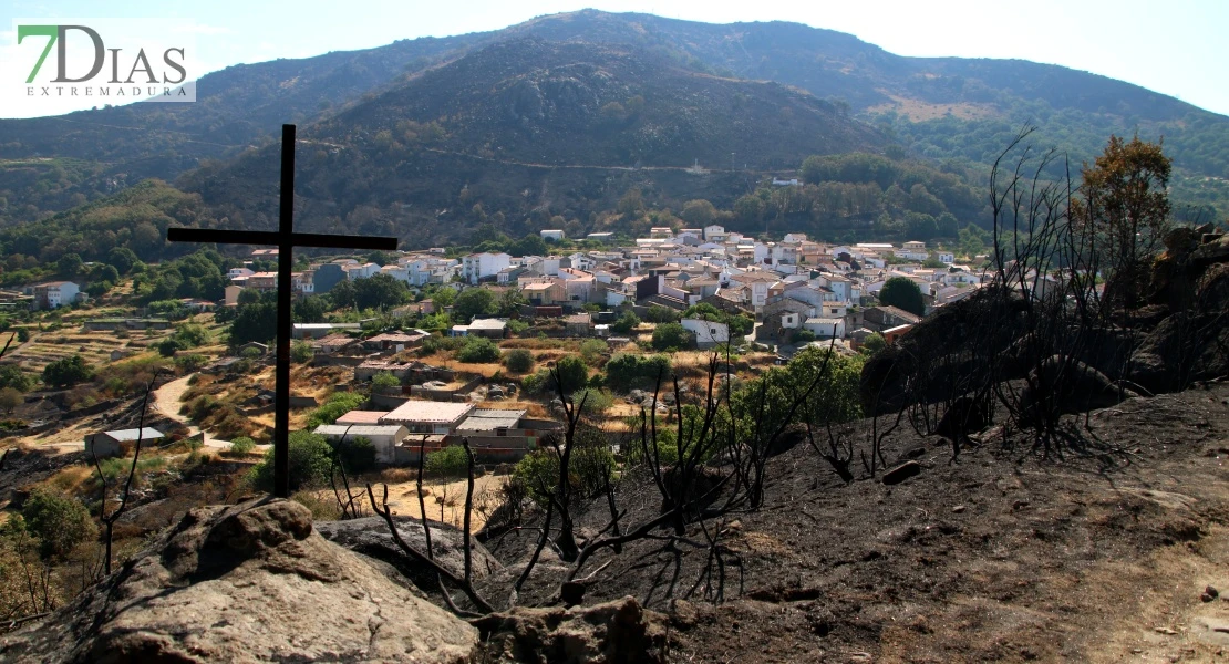 Así se encuentra uno de los pueblos afectados por el incendio de Jarilla: "Volverás a florecer"