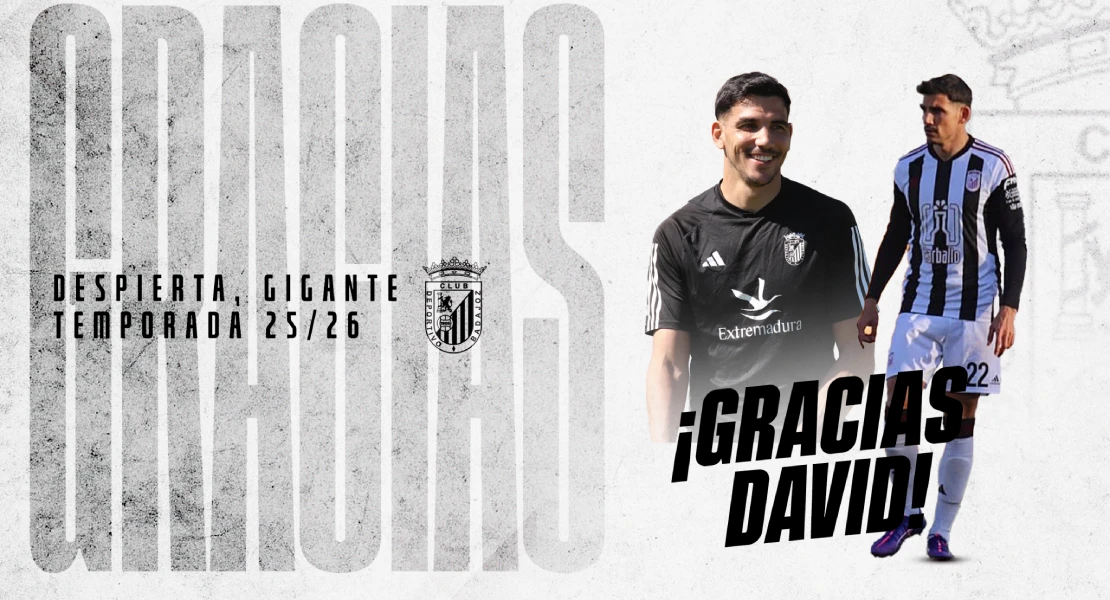 El CD Badajoz y David Grande separan sus caminos