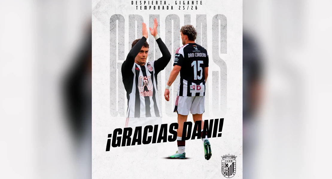 El CD Badajoz anuncia la salida de Cordero: "Gracias por todo, Dani"