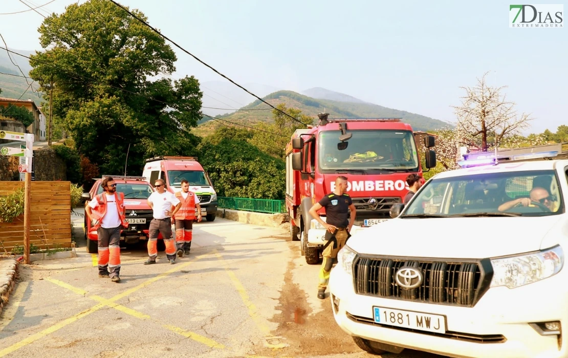 REPOR - Operativo y estado actual de la zona arrasada por el incendio desde Jerte