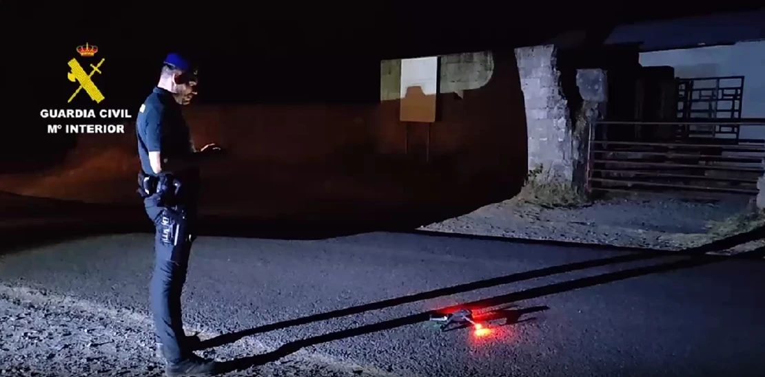 La Guardia Civil coordina con drones el dispositivo aéreo contra incendios durante la noche