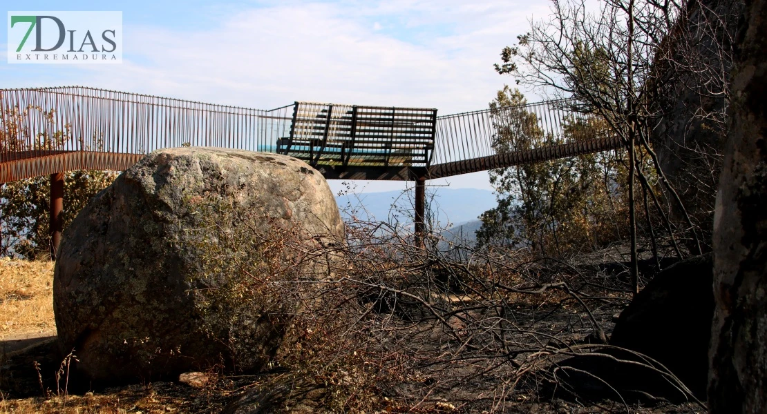 Así se encuentra uno de los pueblos afectados por el incendio de Jarilla: "Volverás a florecer"