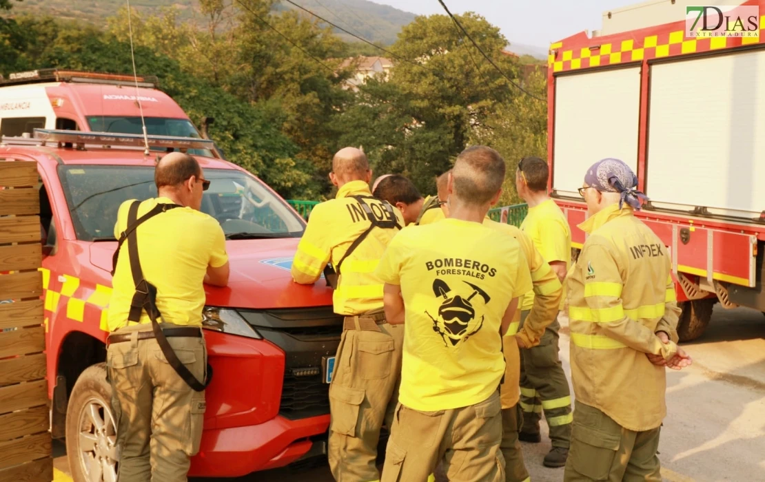 REPOR - Operativo y estado actual de la zona arrasada por el incendio desde Jerte
