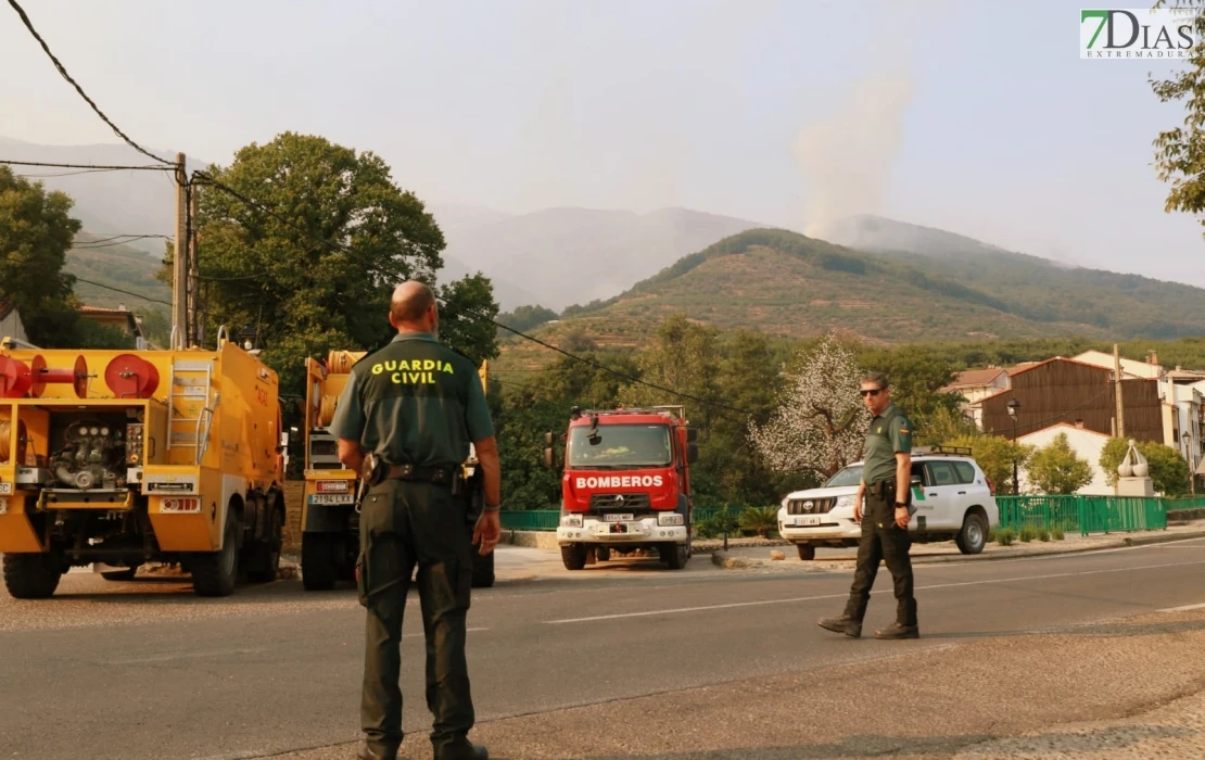 REPOR - Operativo y estado actual de la zona arrasada por el incendio desde Jerte