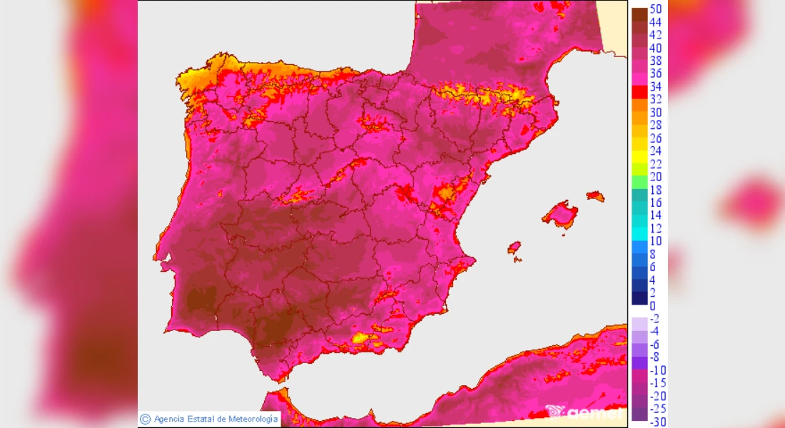 Activan la primera alerta roja del año en Extremadura: se pueden superar los 45 °C