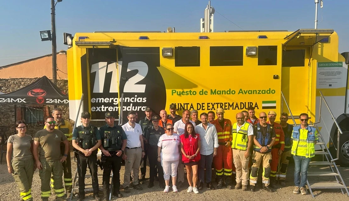 La Junta de Extremadura agradece la labor de todos para la extinción de los incendios
