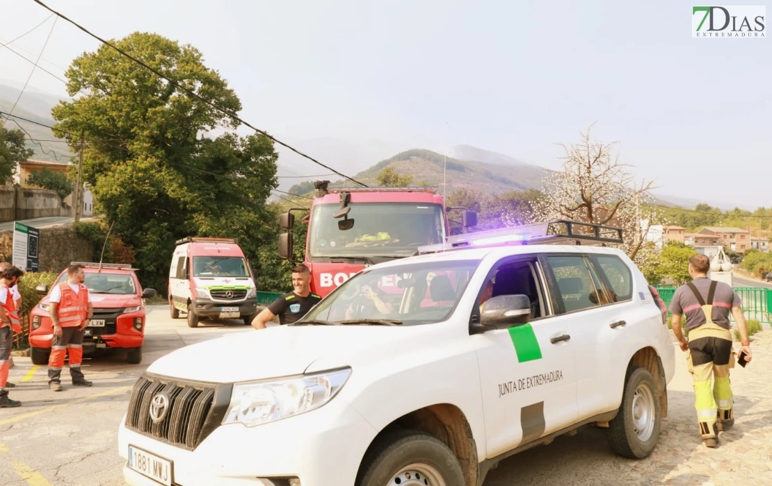 REPOR - Operativo y estado actual de la zona arrasada por el incendio desde Jerte