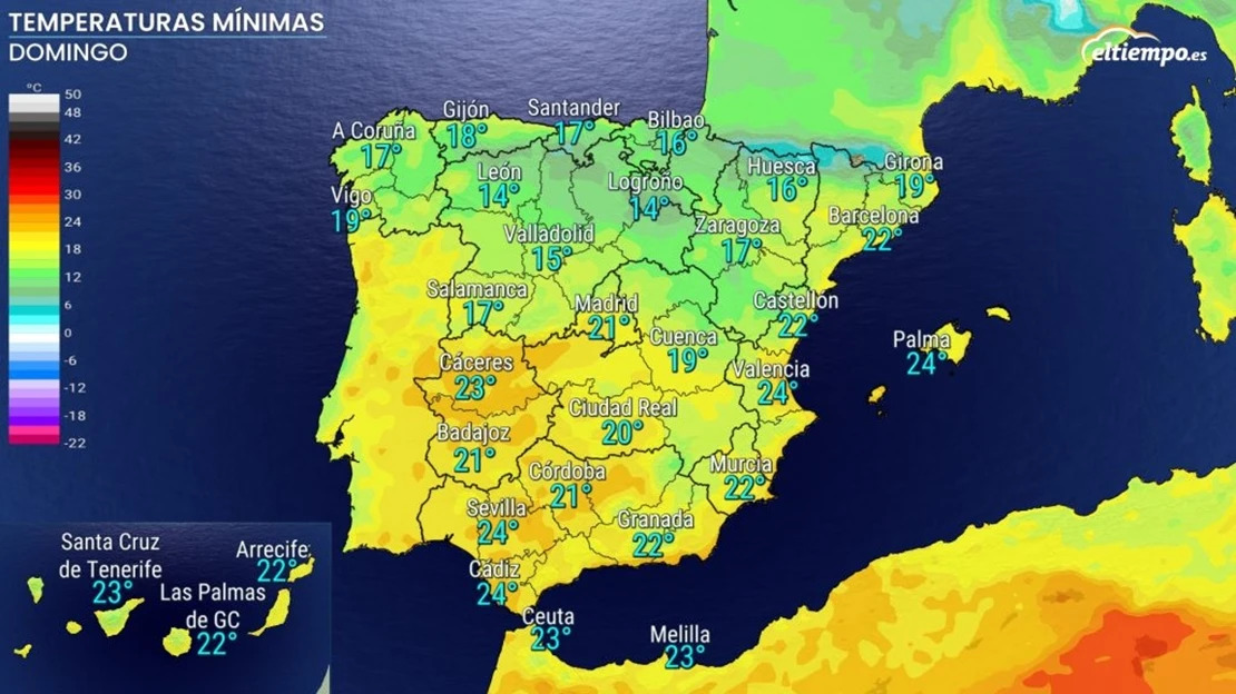 La ola de calor trae noches tropicales con más de 25ºC