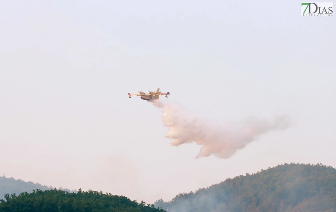REPOR - Operativo y estado actual de la zona arrasada por el incendio desde Jerte