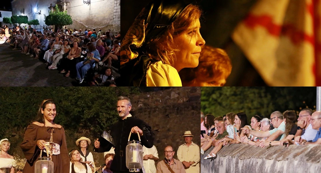 Éxito en las calles de Barcarrota: actores, cantantes y multitud de público en la XI Visita Guiada Nocturna