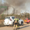 Imágenes que deja el incendio de nivel 1 declarado en Badajoz