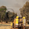 Imágenes que deja el incendio de nivel 1 declarado en Badajoz