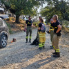 Solidaridad en el norte de Extremadura: bomberos forestales ayudan en las zonas afectadas por el incendio de Jarilla
