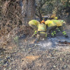 Solidaridad en el norte de Extremadura: bomberos forestales ayudan en las zonas afectadas por el incendio de Jarilla