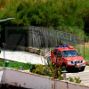 Incendio junto a los locales del río en Badajoz
