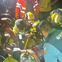 Complicado rescate de madrugada en una zona de difícil acceso en Extremadura