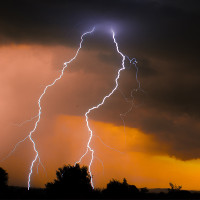 Caen 702 rayos durante la tormenta en Extremadura
