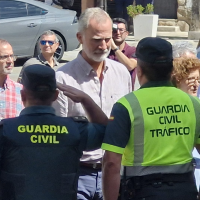 Así ha sido la visita de los Reyes a las zonas afectadas por los incendios en Extremadura