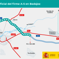 Anuncian nuevos cortes por las obras de la A-5 desde este jueves en Badajoz