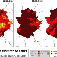 Alerta de riesgo extremeño de incendios forestales para este domingo