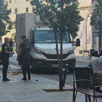 Una conductora derriba un árbol en Juan Carlos I en Badajoz