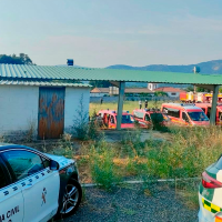 Refuerzos alemanes llegan a Cáceres para luchar contra el incendio de Jarilla