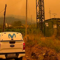 Telefónica despliega un dispositivo para garantizar la conectividad en zonas afectadas por los incendios