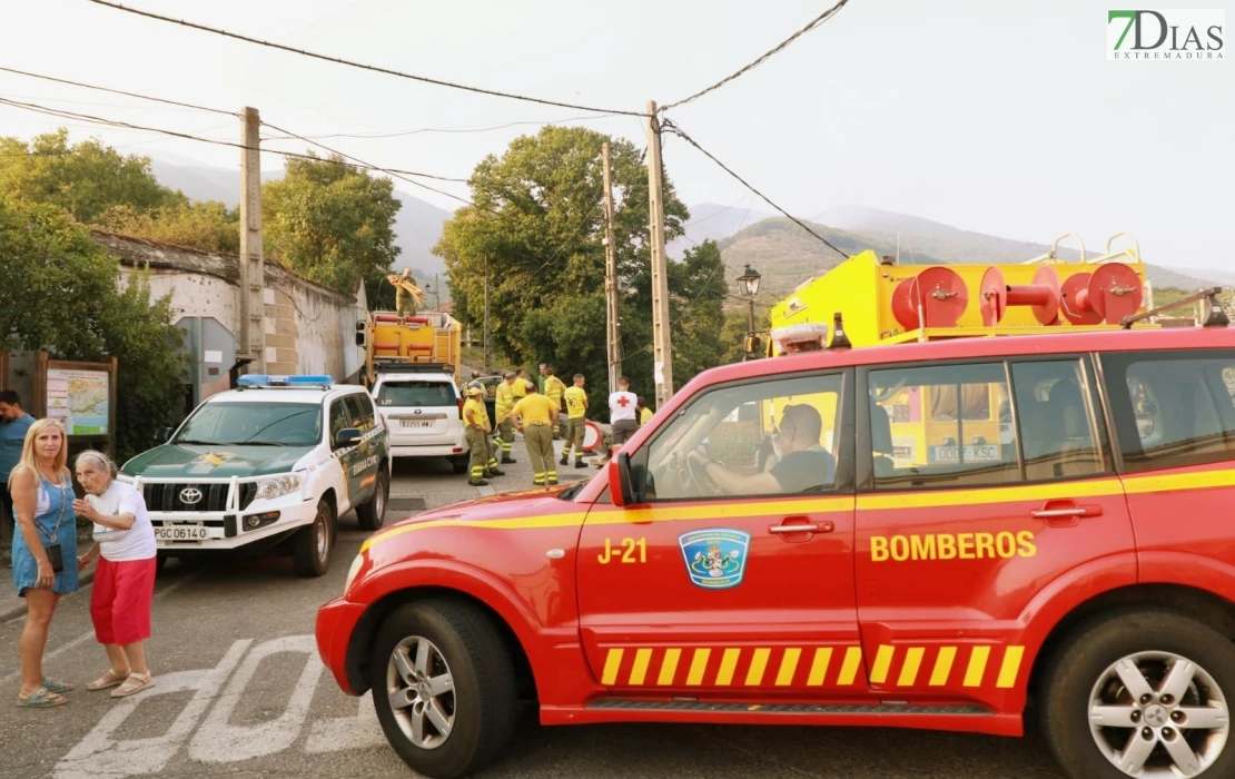 REPOR - Operativo y estado actual de la zona arrasada por el incendio desde Jerte