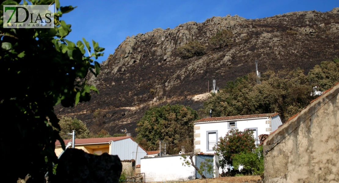 Así se encuentra uno de los pueblos afectados por el incendio de Jarilla: "Volverás a florecer"