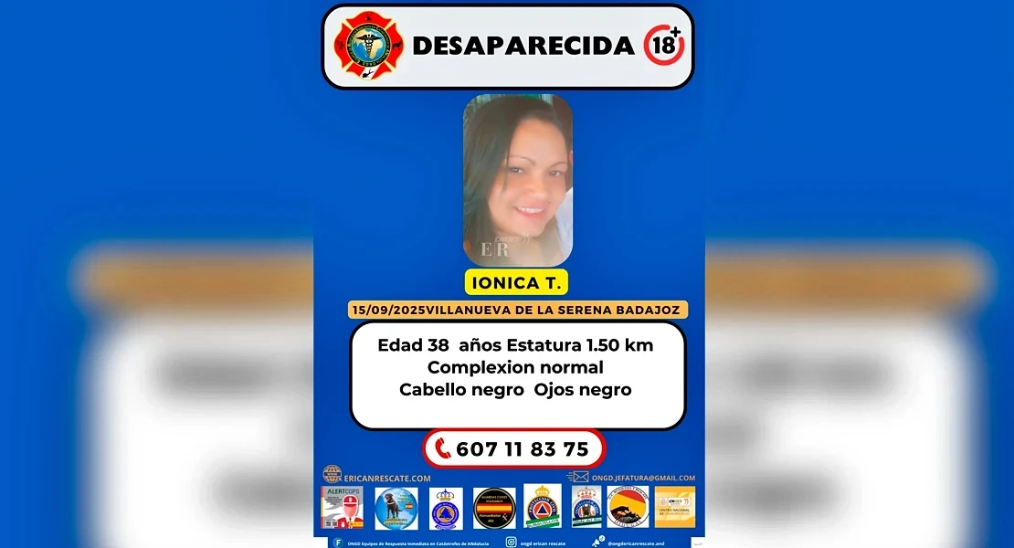 Nuevos datos sobre la desaparición de la mujer en Villanueva de la Serena