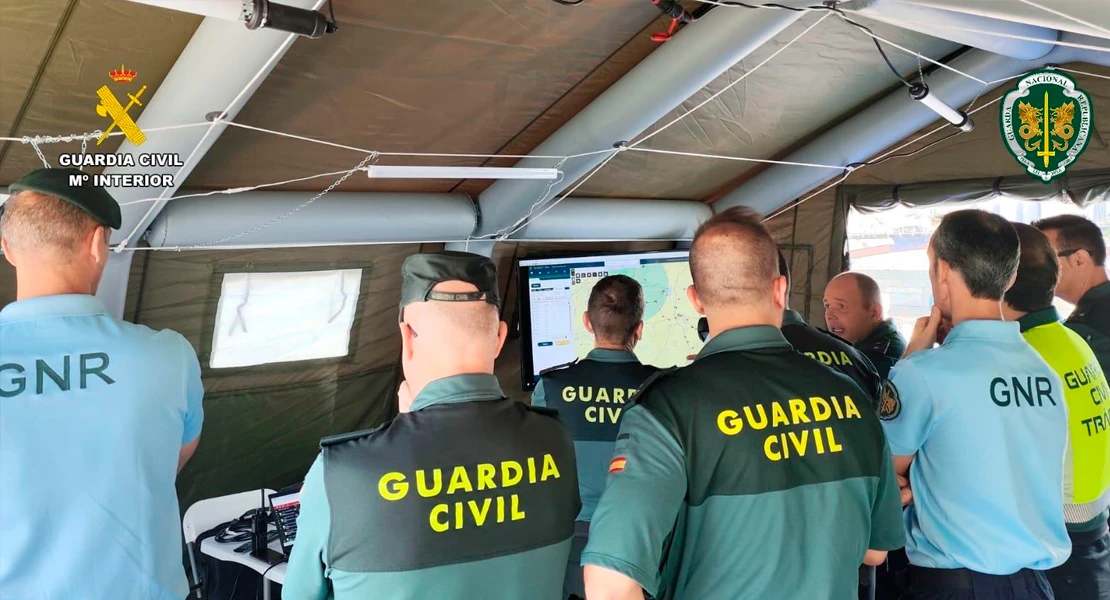 Así ha sido el simulacro de persecución realizado esta mañana entre Guardia Civil y GNR portuguesa