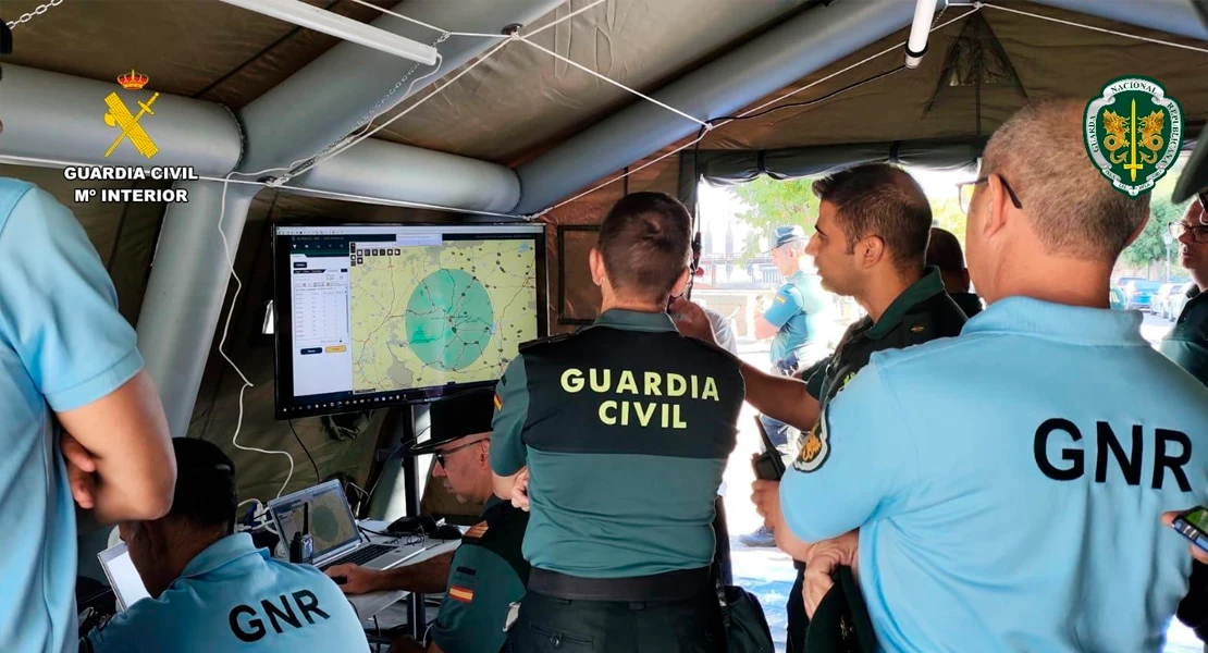Así ha sido el simulacro de persecución realizado esta mañana entre Guardia Civil y GNR portuguesa