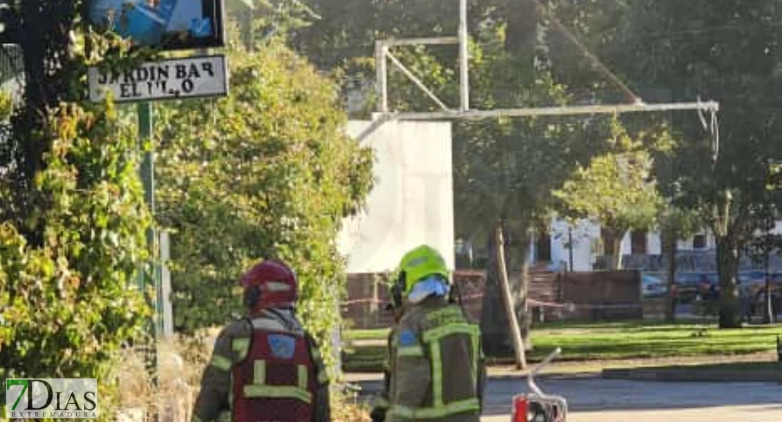 Sale ardiendo El Nido del parque de La Coronación de Plasencia