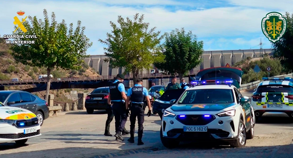 Así ha sido el simulacro de persecución realizado esta mañana entre Guardia Civil y GNR portuguesa