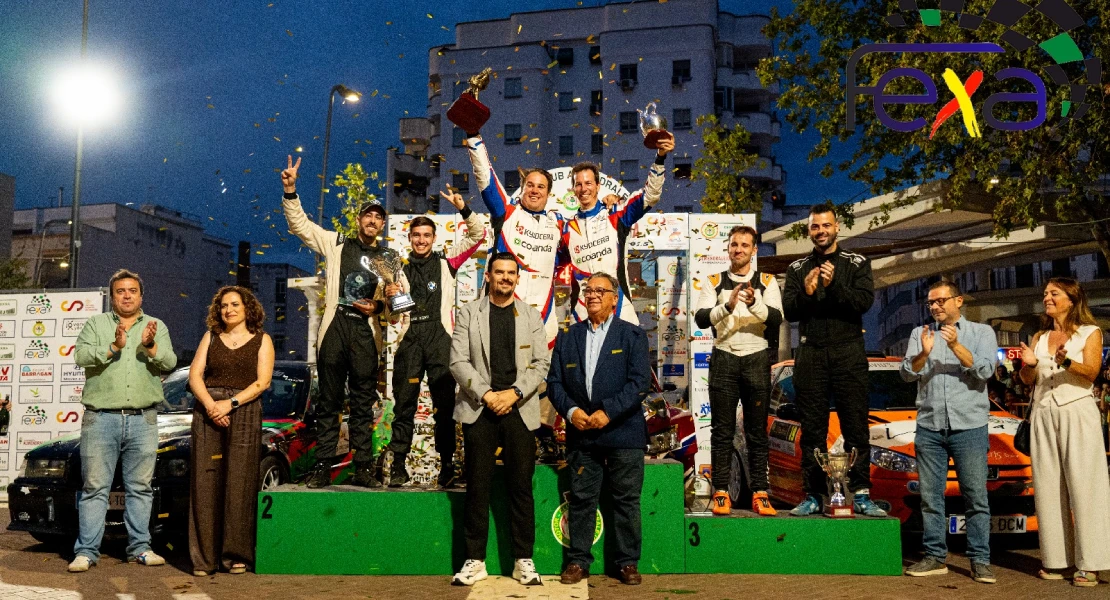 Abandonos, sorpresas y emoción hasta el final en el Rallye de la Vendimia de Almendralejo