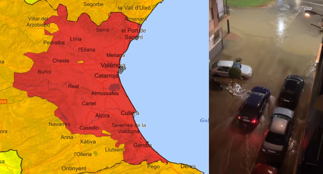 Valencia teme revivir la DANA: la lluvia comienza a hacer estragos
