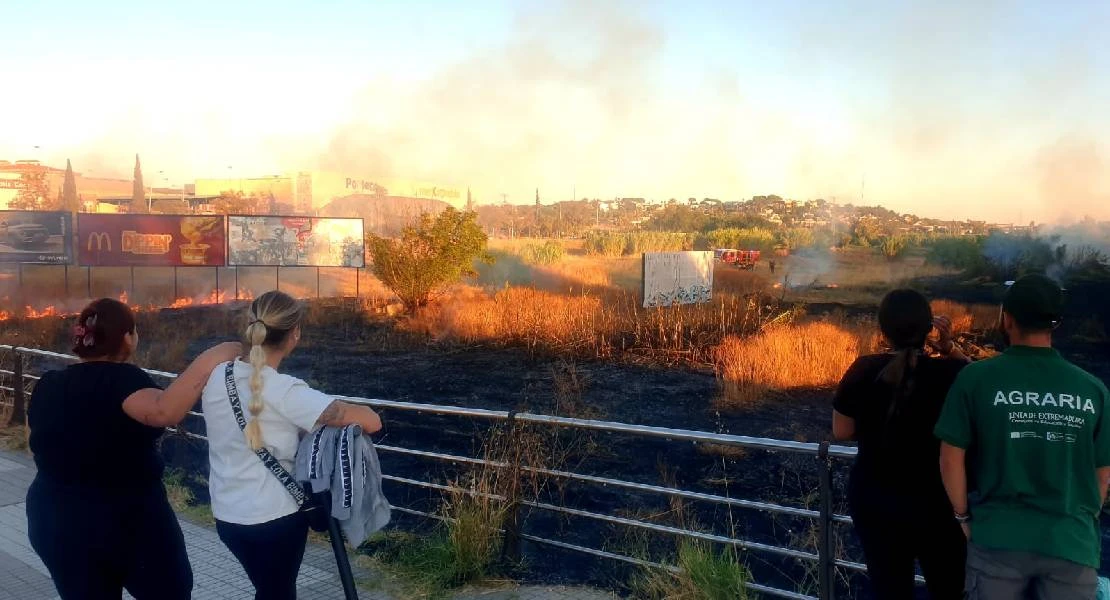 Los bomberos se movilizan por un incendio en Cerro de Reyes