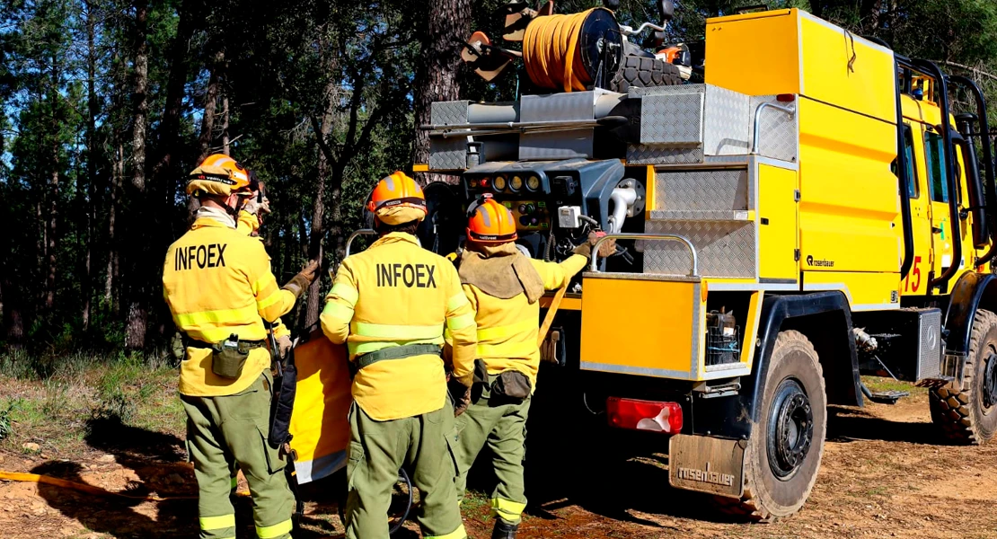 Declaran un incendio nivel 1 de peligrosidad en Extremadura