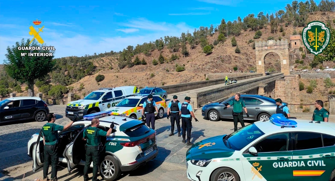 Así ha sido el simulacro de persecución realizado esta mañana entre Guardia Civil y GNR portuguesa