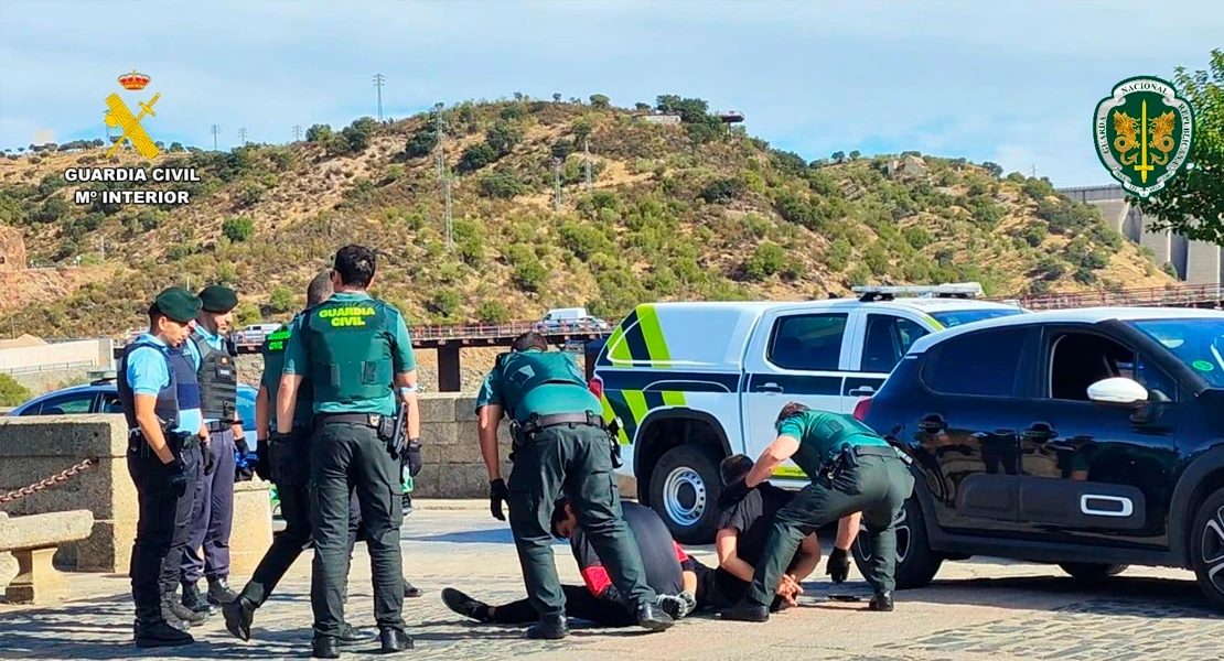 Así ha sido el simulacro de persecución realizado esta mañana entre Guardia Civil y GNR portuguesa