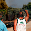 Un grave incendio forestal entre Gévora y Valdebotoa moviliza un amplio dispositivo de emergencias