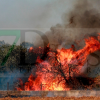 Un grave incendio forestal entre Gévora y Valdebótoa moviliza un amplio dispositivo de emergencias