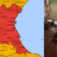 Valencia teme revivir la DANA: la lluvia comienza a hacer estragos