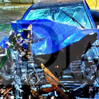 La Policía investiga un accidente en Plasencia: un turismo choca contra el muro de la Universidad