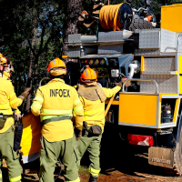 Declaran un incendio nivel 1 de peligrosidad en Extremadura