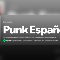 Un grupo extremeño, portada de la playlist de Punk más famosa en Spotify